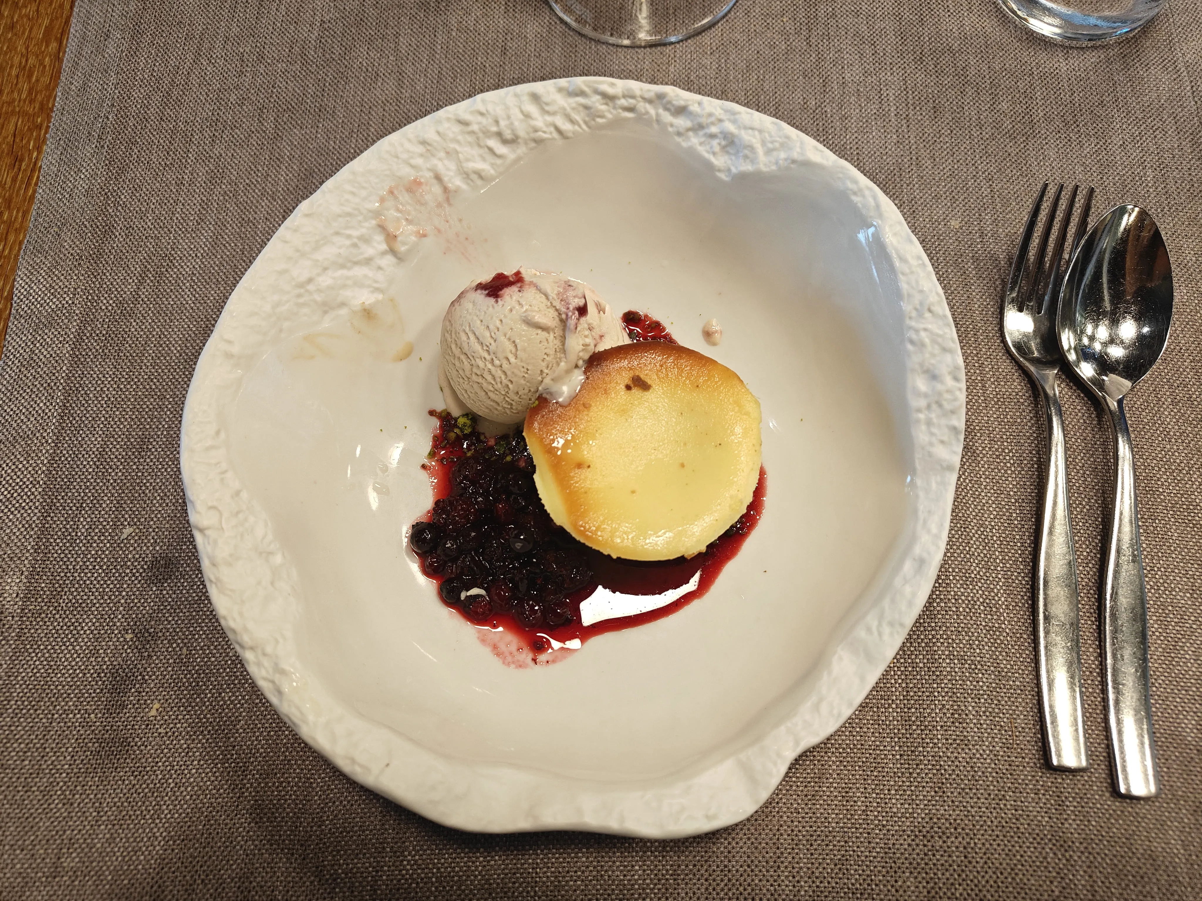 Cheesecake de queso Idiazabal en Katxiña