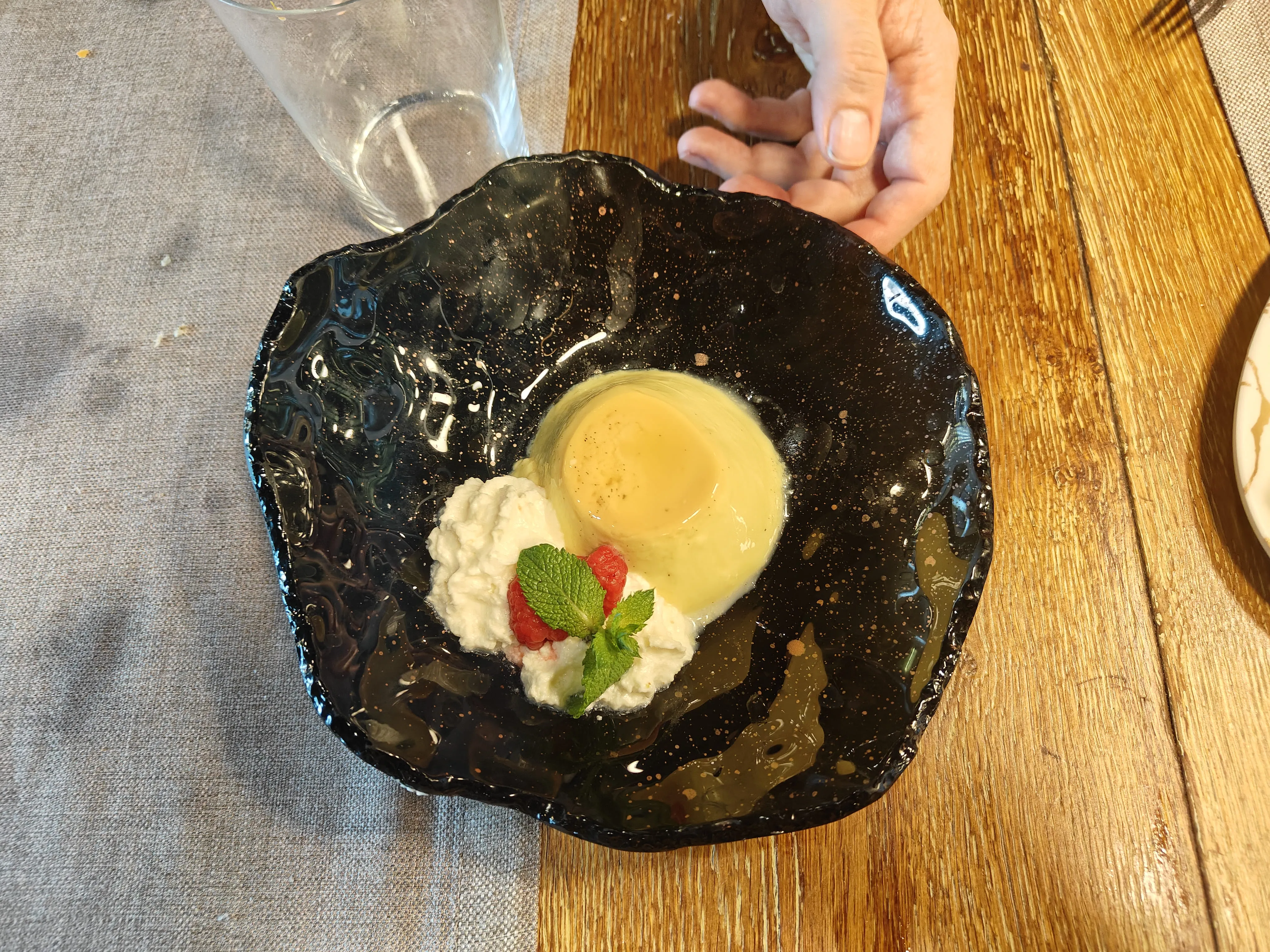 Flan casero en Katxiña